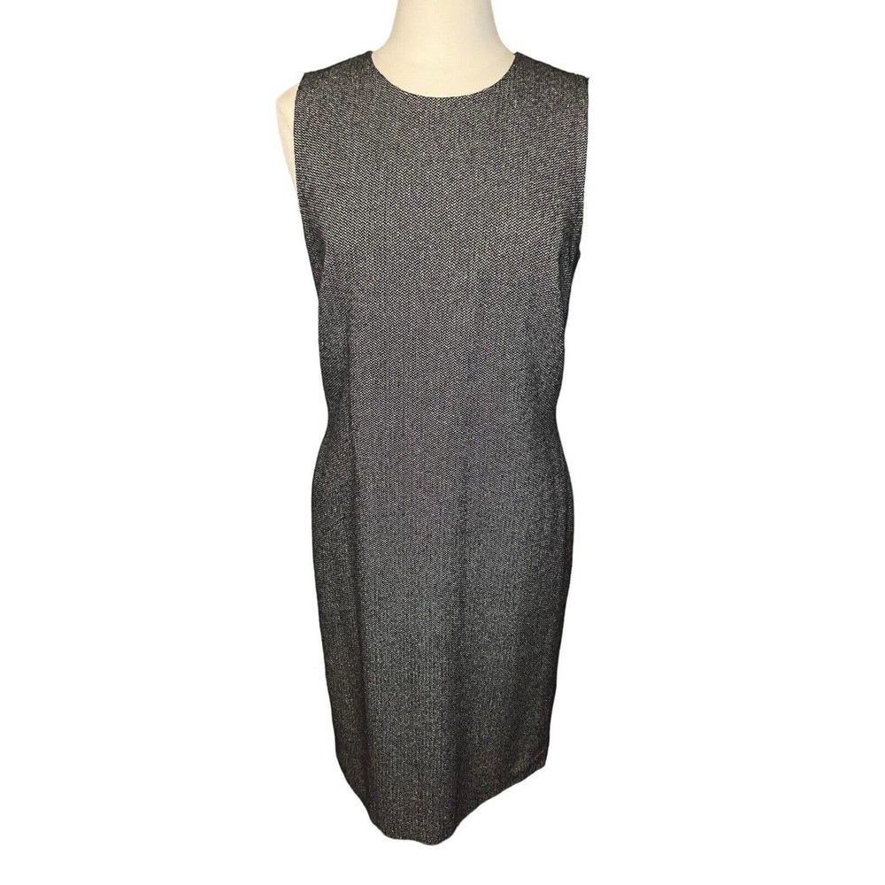 Lauren Ralph Lauren Sleeveless Sheath Dress Office Wear Size 10 Gray